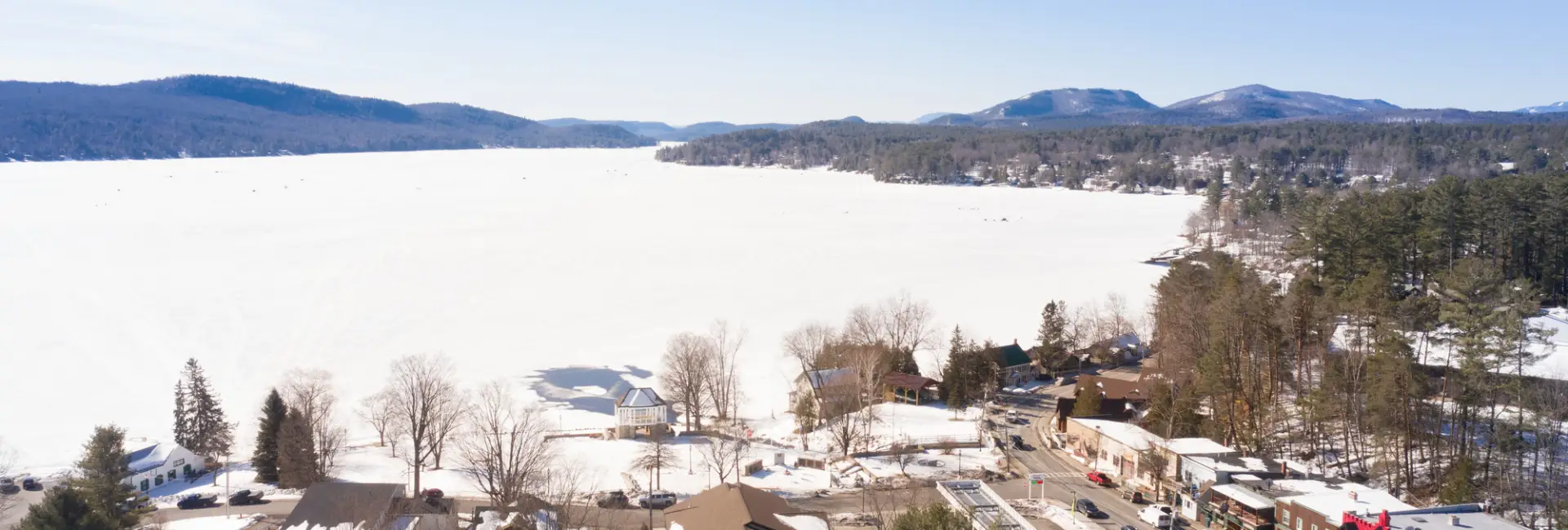 Hub town views in the winter.