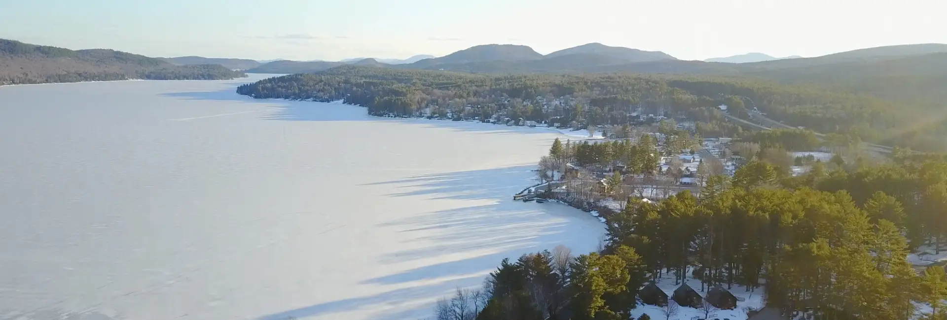 Newcomb in the winter.