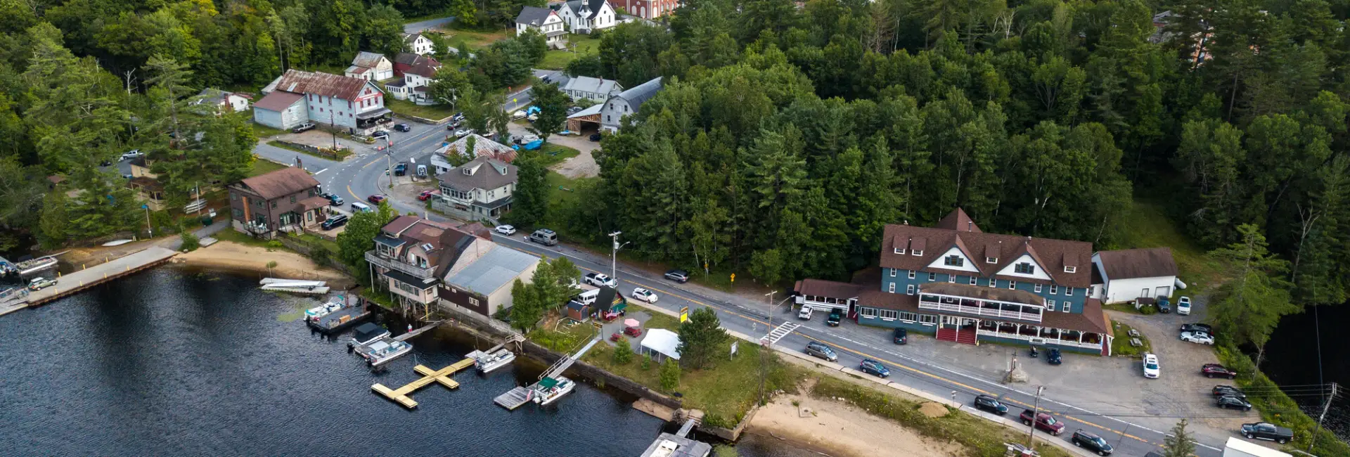 Long Lake in the summer.