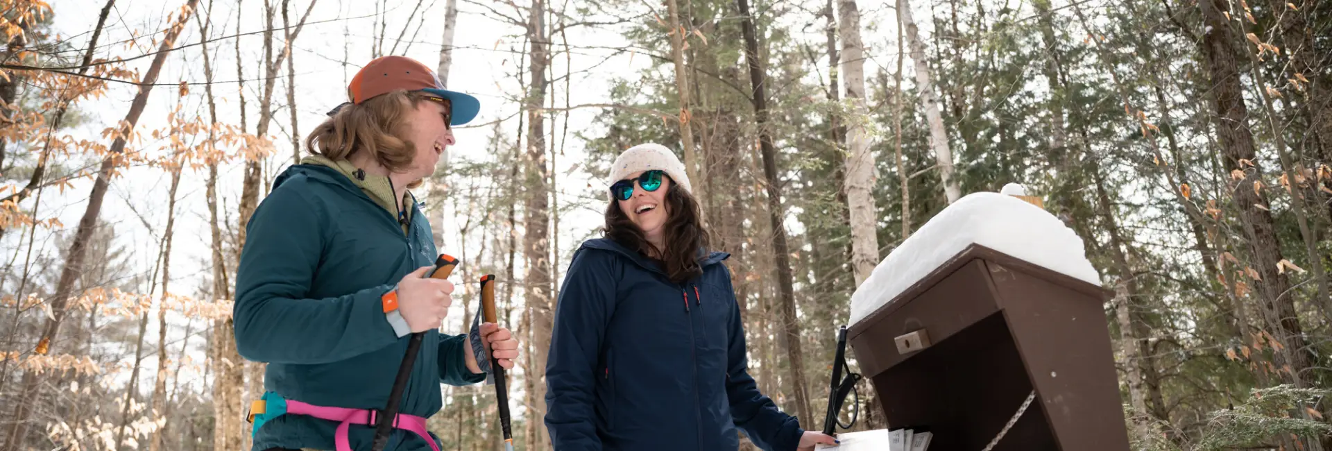Cross-country skiing in North Hudson.