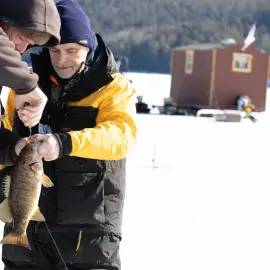 Ice Fishing on Schroon Lake