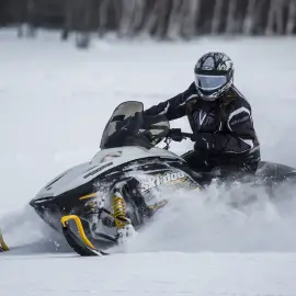 Schroon Lake is for Snowmobilers