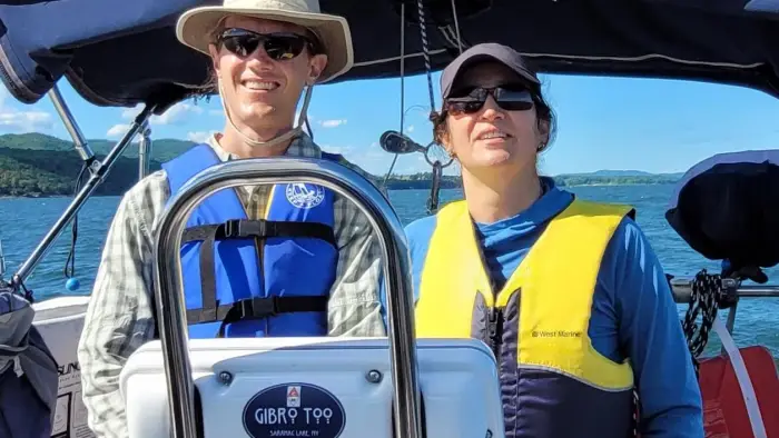 People sailing