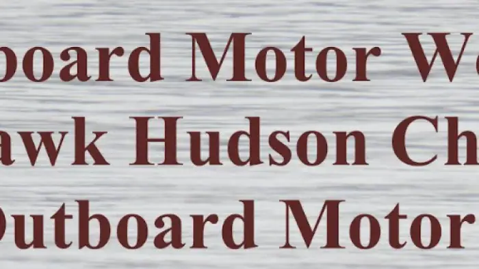 A faux wooden background with the burgundy lettering Antique Outboard Motor Wet Swap & Meet