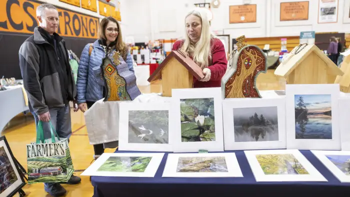 A photo of a vender at the craft fair