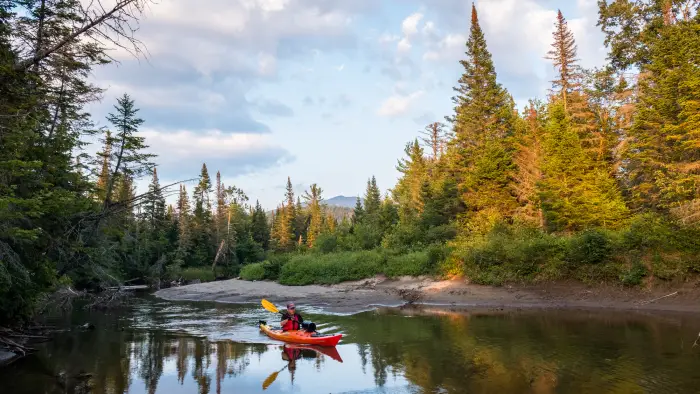 Kayaker on the Opalescent