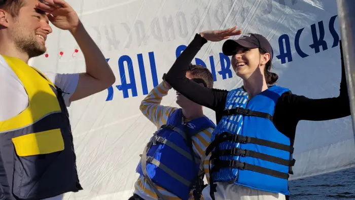 People sailing