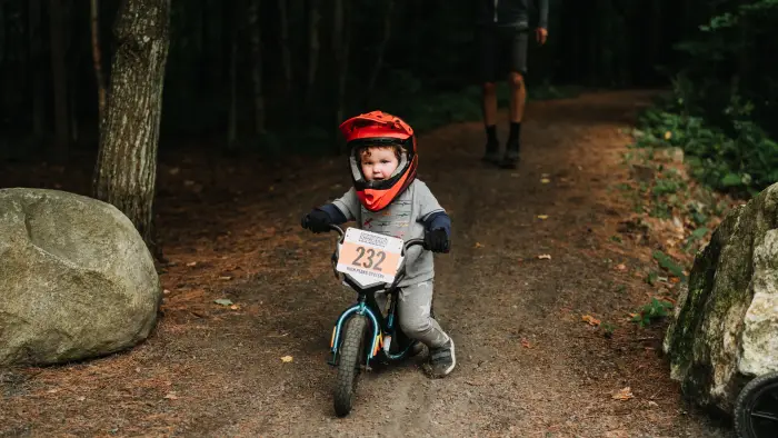 Rad kid racing!