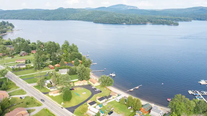 Aerial photo of Schroon Lake