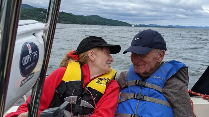 People on sailboat