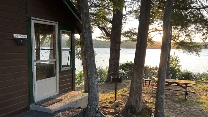 lakeside cabin