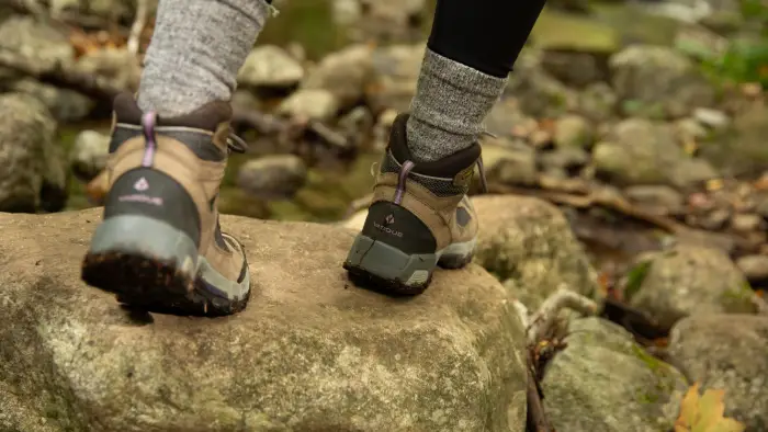 A pair of hiking boots