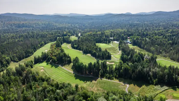 aerial golf view