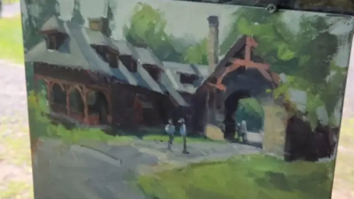 Painting of the camp