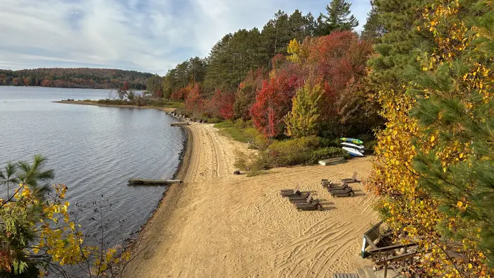 Paddlers Rest beach from above