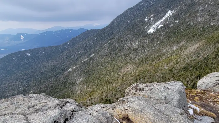 A pointed mountain summit