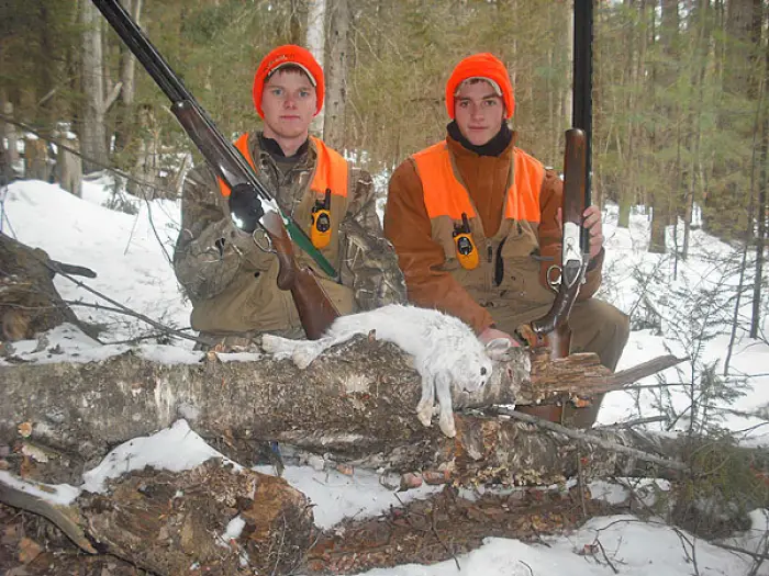 You can find varying hares in many of the vast hunting lands in the Schoon Lake Region