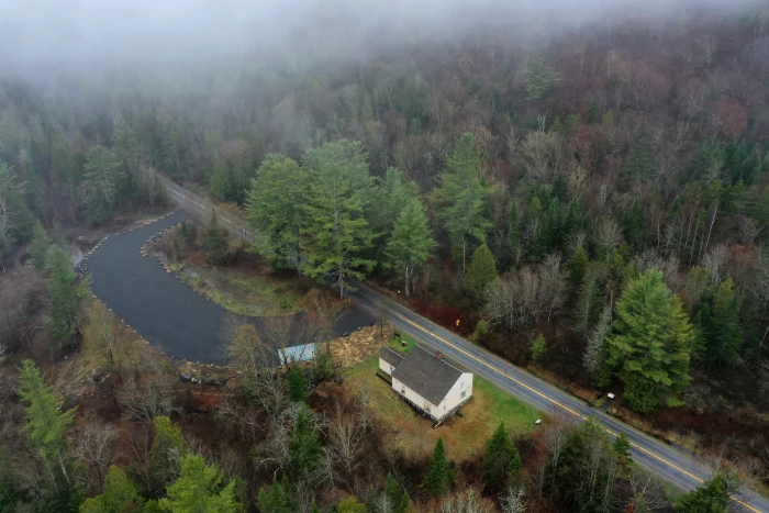 Aerial View of the MacNaughton Cottage @ the Upper Works