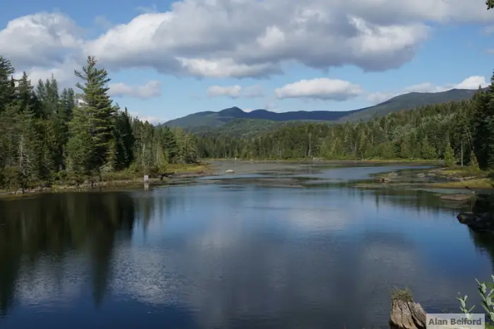 The view of LaBier Flow is just one reason to explore the Boreas Ponds Tract.