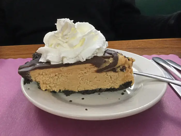 A Pitikin's specialty is the peanut butter pie. It has been extensively taste tested.