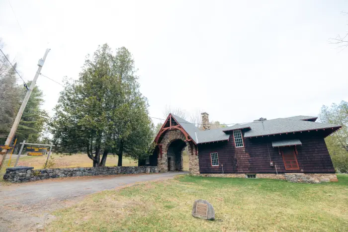 Gate lodge at Great Camp Santanoni