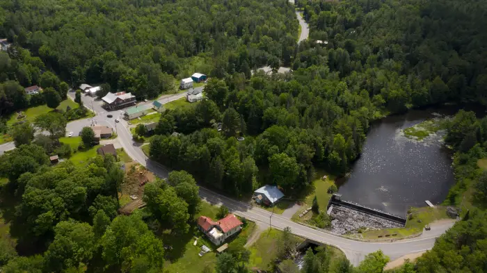 Aerial View of the Town of Minerva